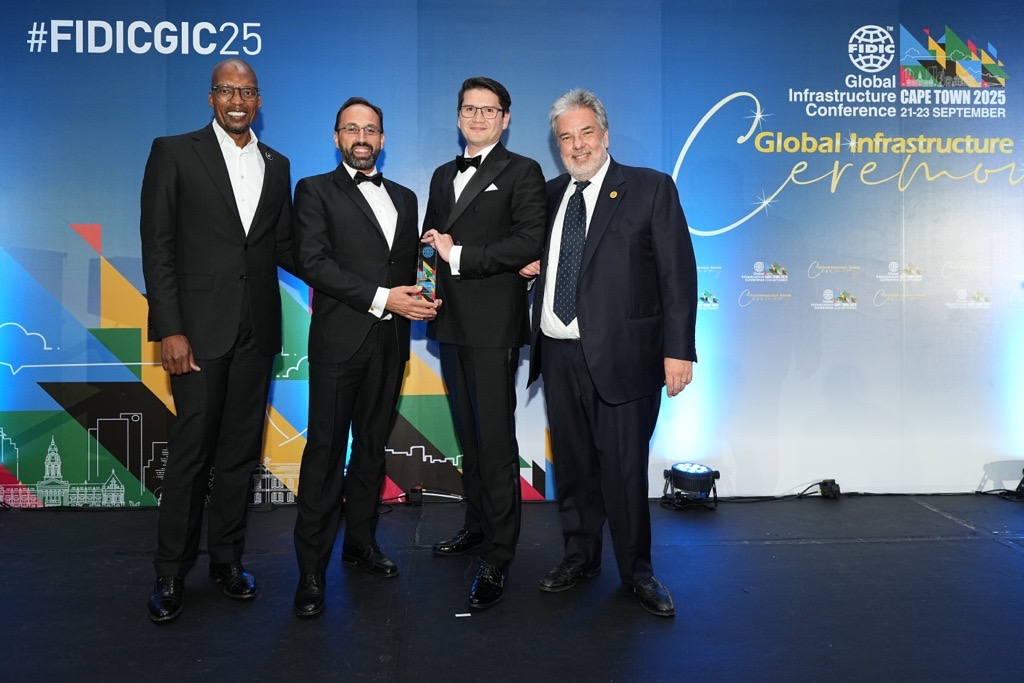 ArchTam's North Bothnia Line team at the FIDIC Global Infrastructure Awards