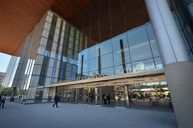 2013 - Opening Ceremony for the new George Deukmejian Courthouse in Long Beach.